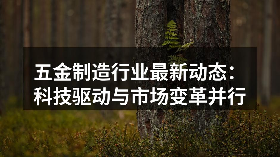 五金制造设备的自动化生产线